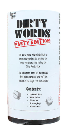 Dirty Words Adult Dice Word Game | Party Edition