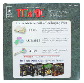 Murder on the Titanic 1000 Piece Classic Mystery Jigsaw Puzzle