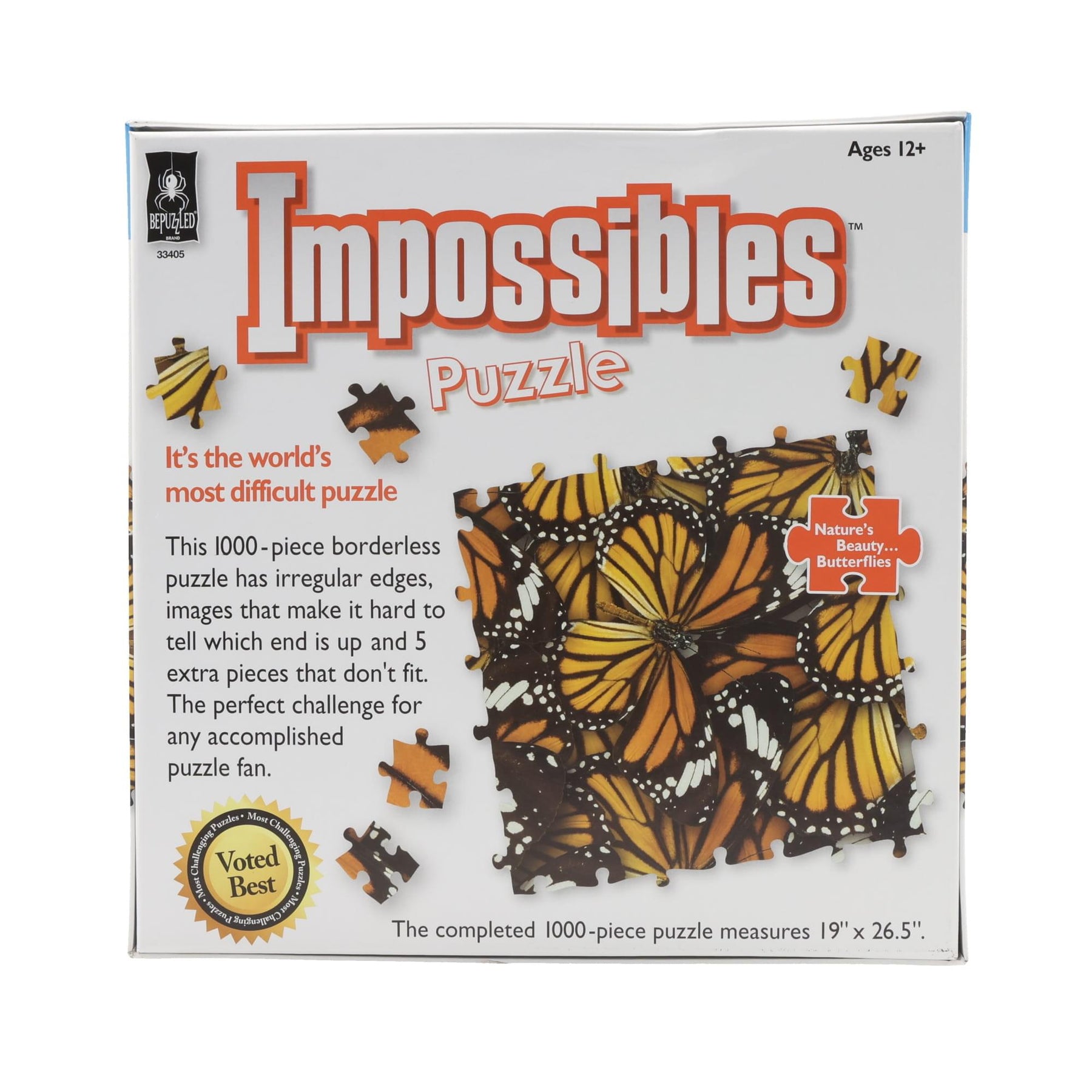 Natures Beauty Butterflies 1000 Piece Jigsaw Puzzle