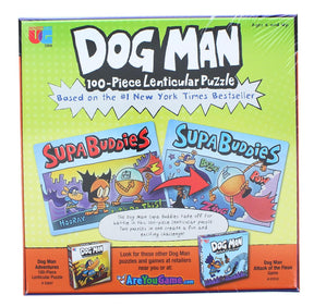 Dog Man Supa Buddies 100 Piece Lenticular Jigsaw Puzzle