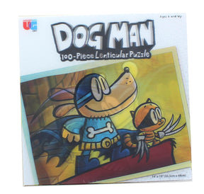 Dog Man Adventures 100 Piece Lenticular Jigsaw Puzzle