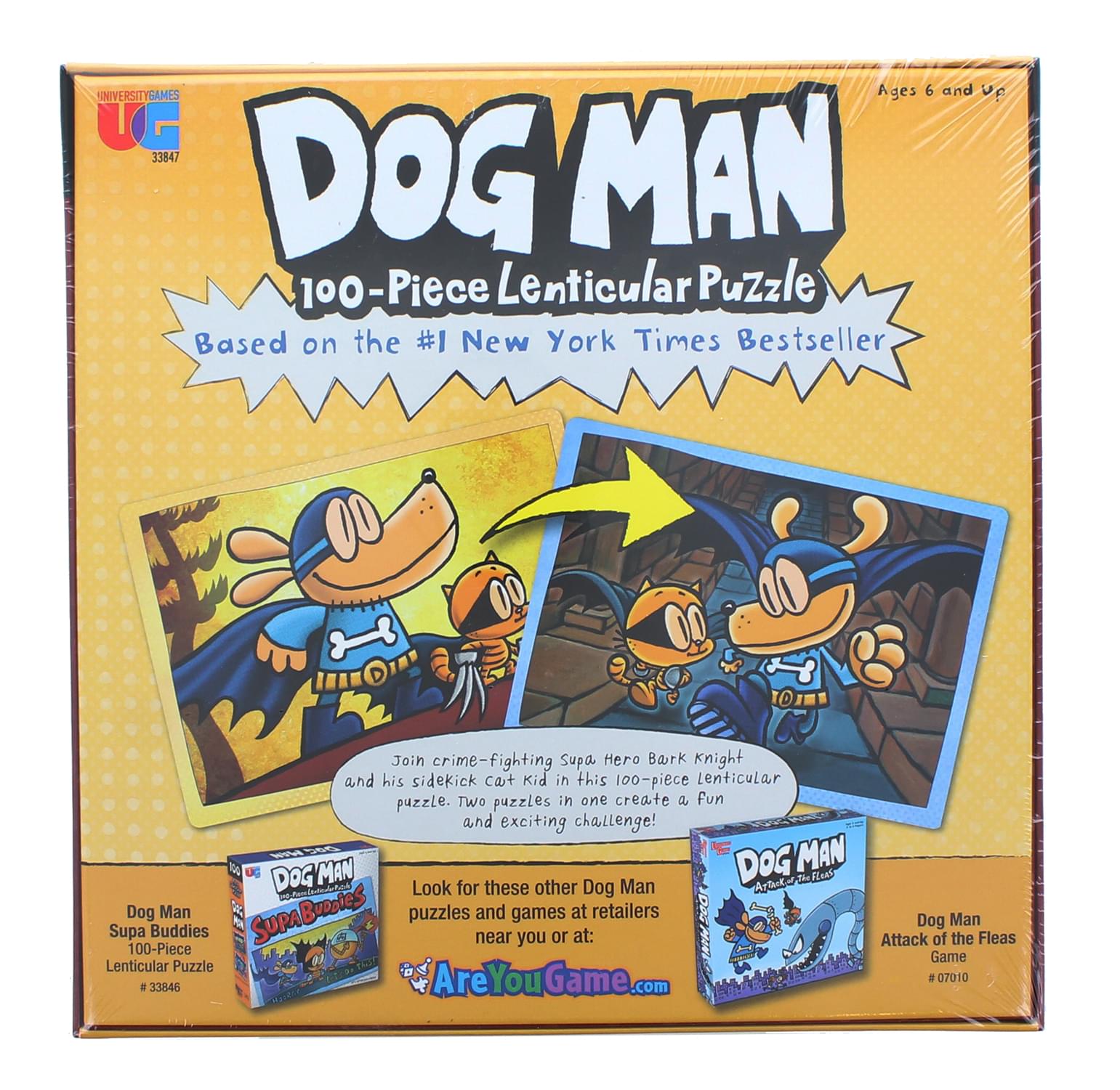 Dog Man Adventures 100 Piece Lenticular Jigsaw Puzzle