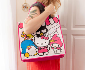 Sanrio Hello Kitty and Friends Eco Friendly Tote Bag | 15" x 5.5" x 13.5"