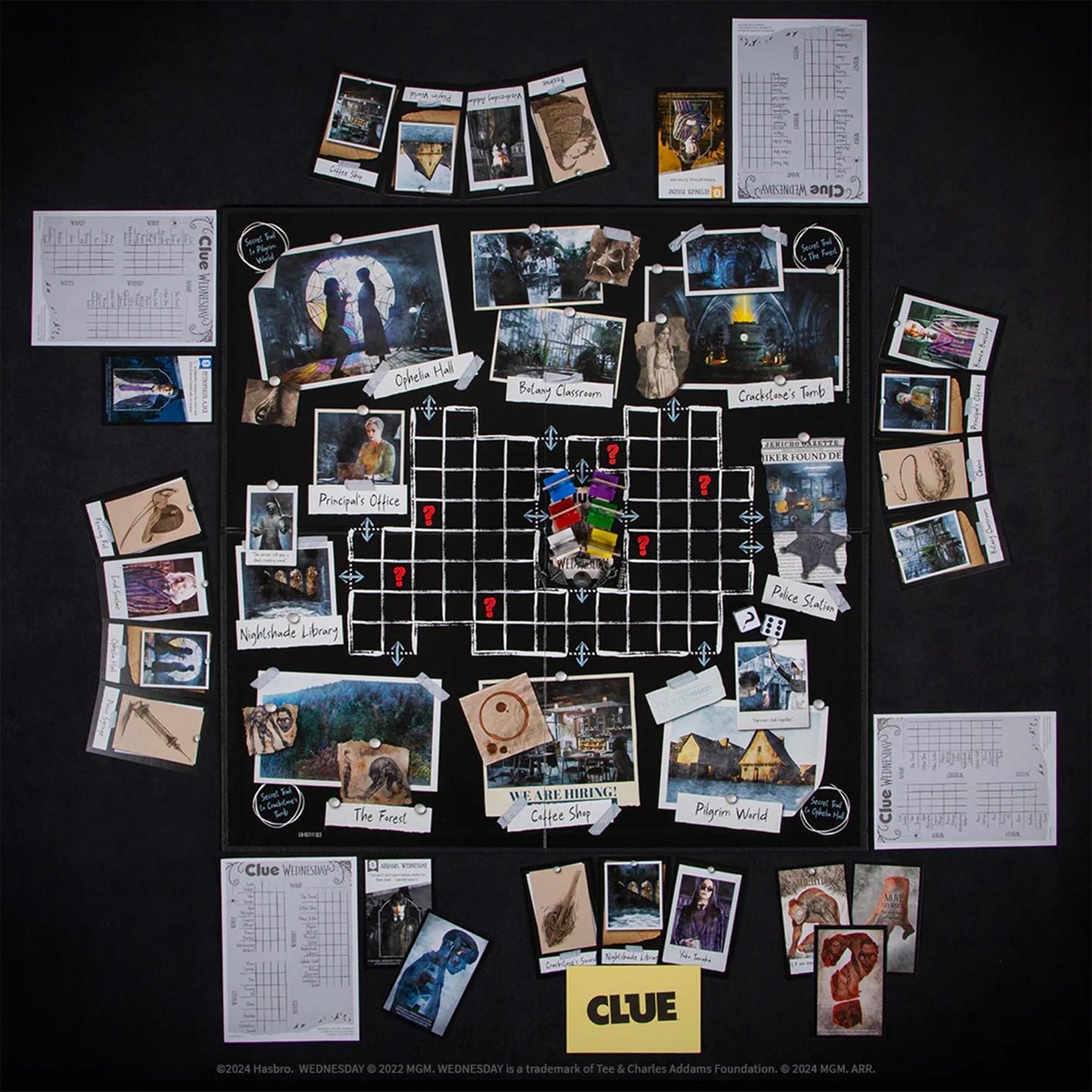 Wednesday Clue Board Game