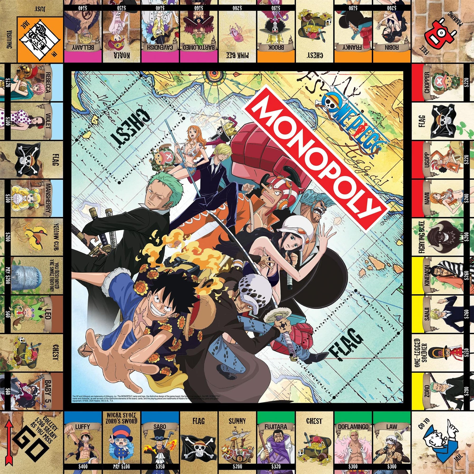 One Piece Monopoly Board Game