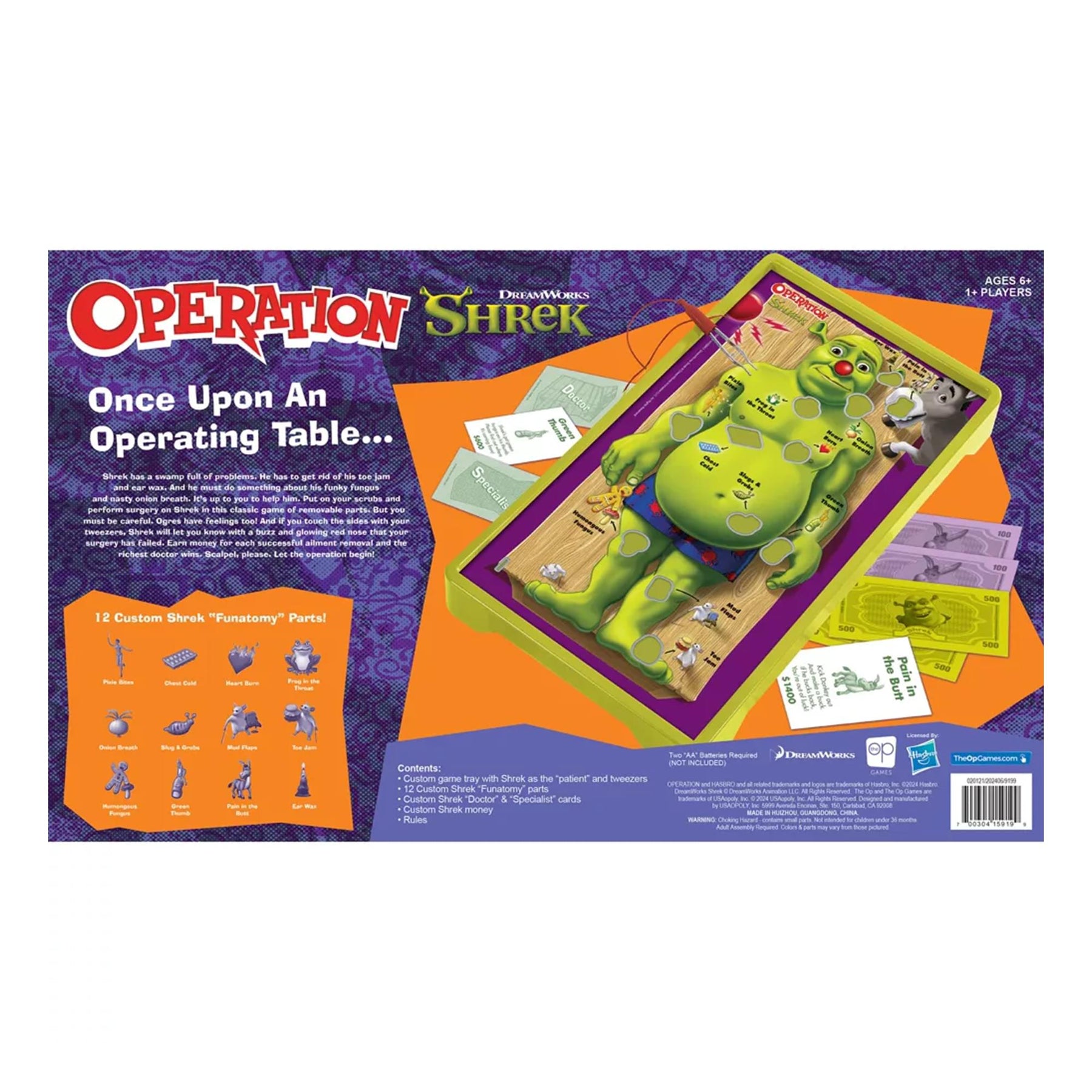 Shrek Operation Electronic Board Game