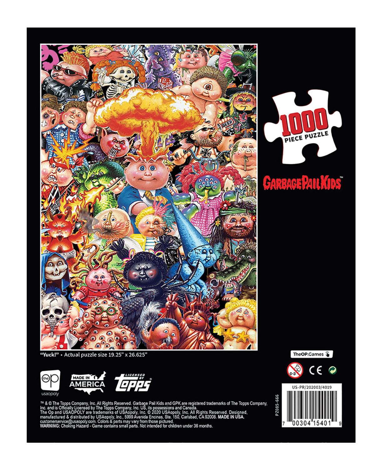 Garbage Pail Kids Yuck 1000 Piece Jigsaw Puzzle