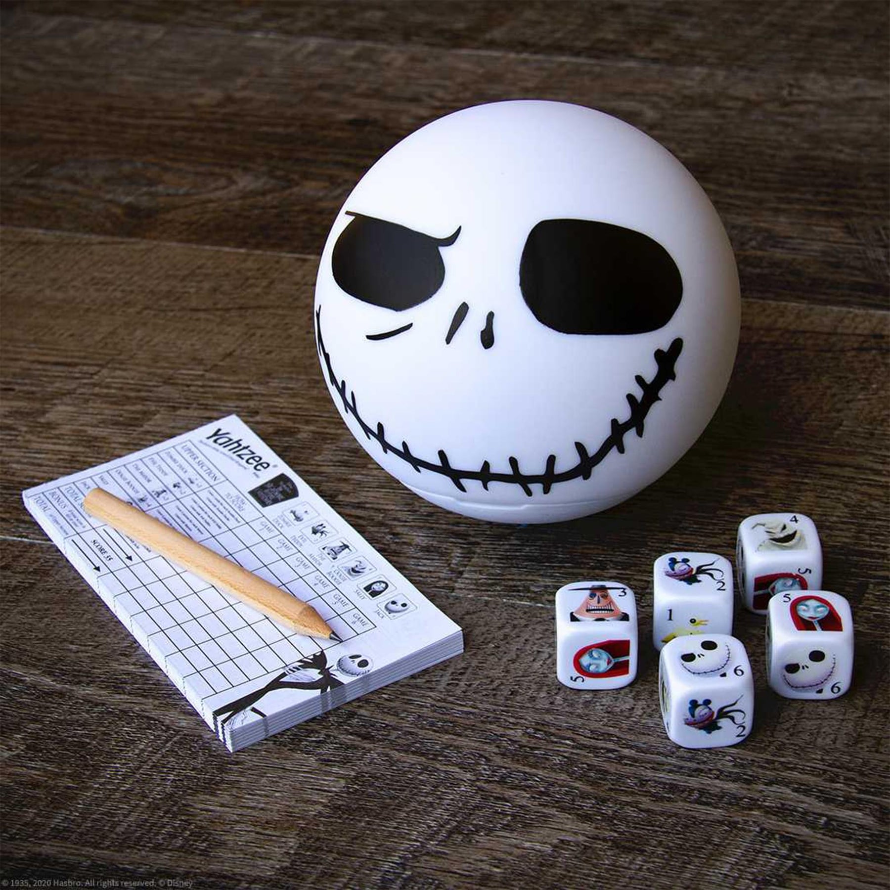 Disney The Nightmare Before Christmas Yahtzee Dice Game