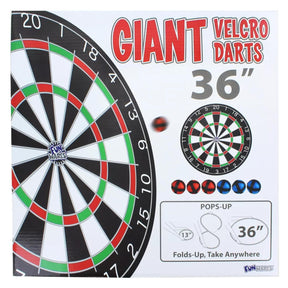 Giant 36 Inch Velcro Dartboard with 6 Balls