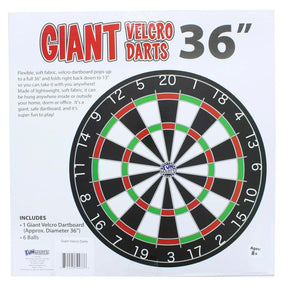 Giant 36 Inch Velcro Dartboard with 6 Balls