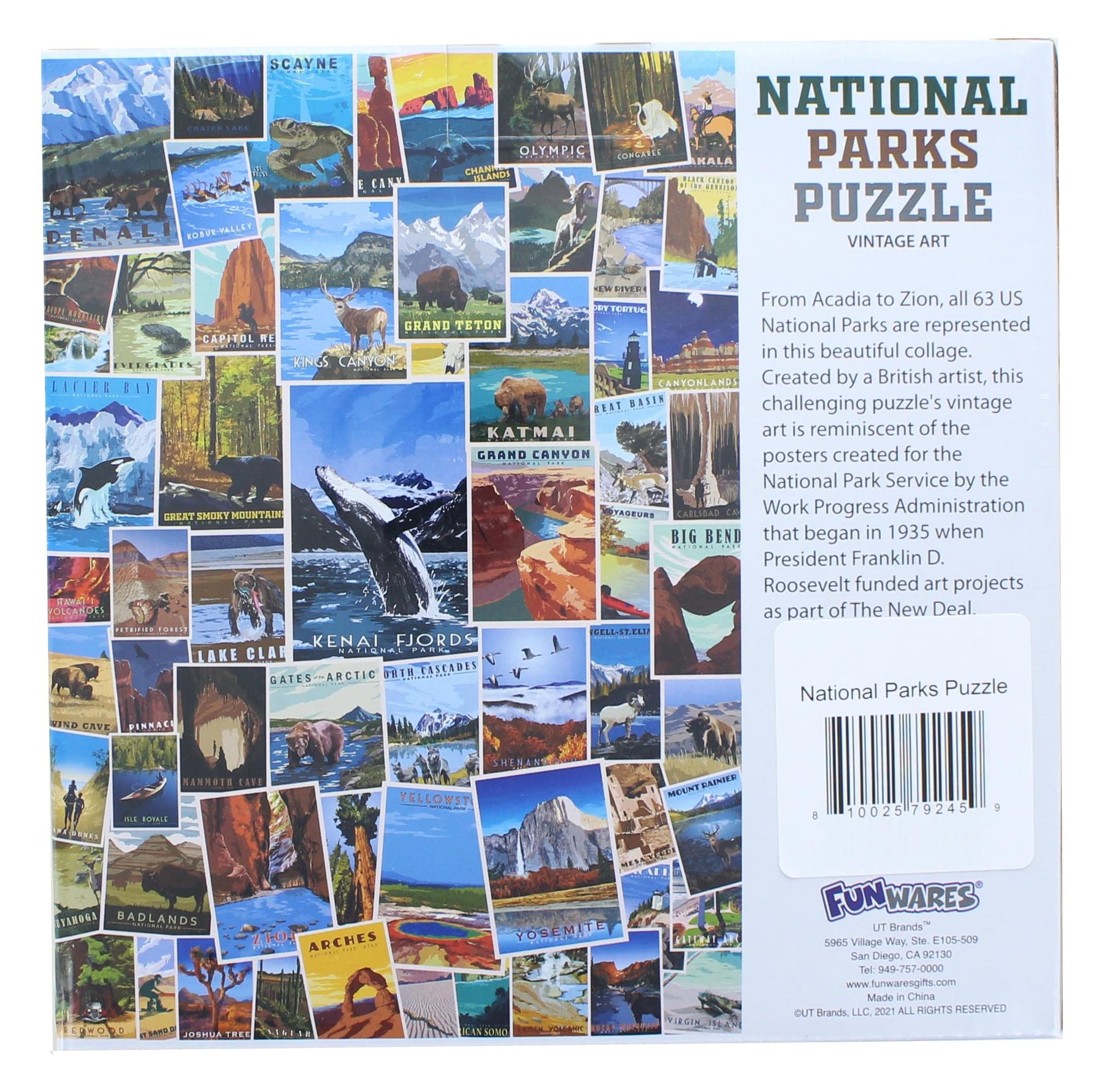 National Parks 1000 Piece Jigsaw Puzzle