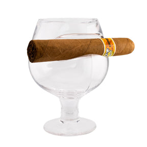 Cigar Czar 11oz Cognac Glass | Brandy Snifter w/ Cigar Rest