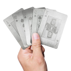 Stainless Steel Playing Cards With Lockbox