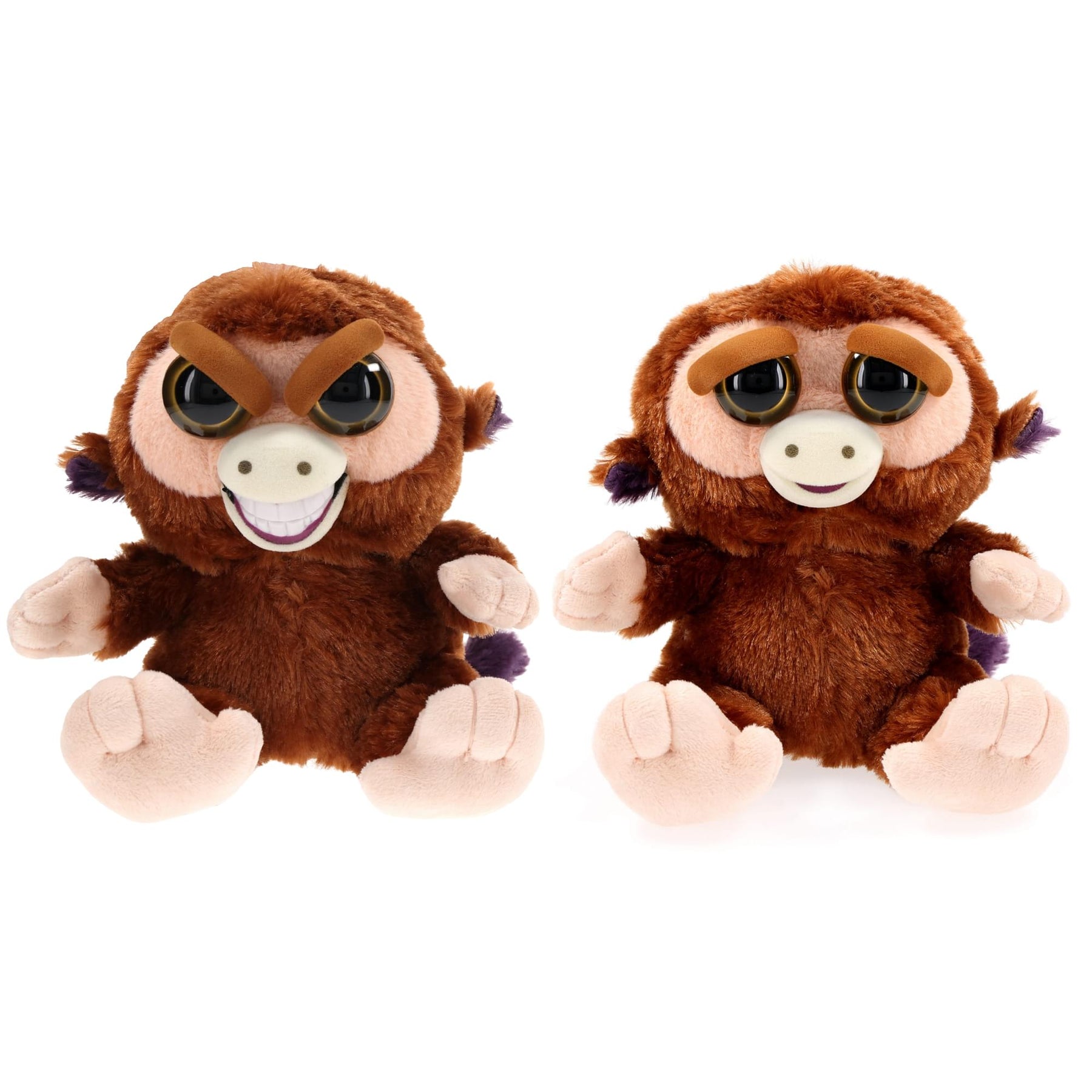 Feisty Pets 8" Plush, Grandmaster Funk the Monkey (Sly Grin)