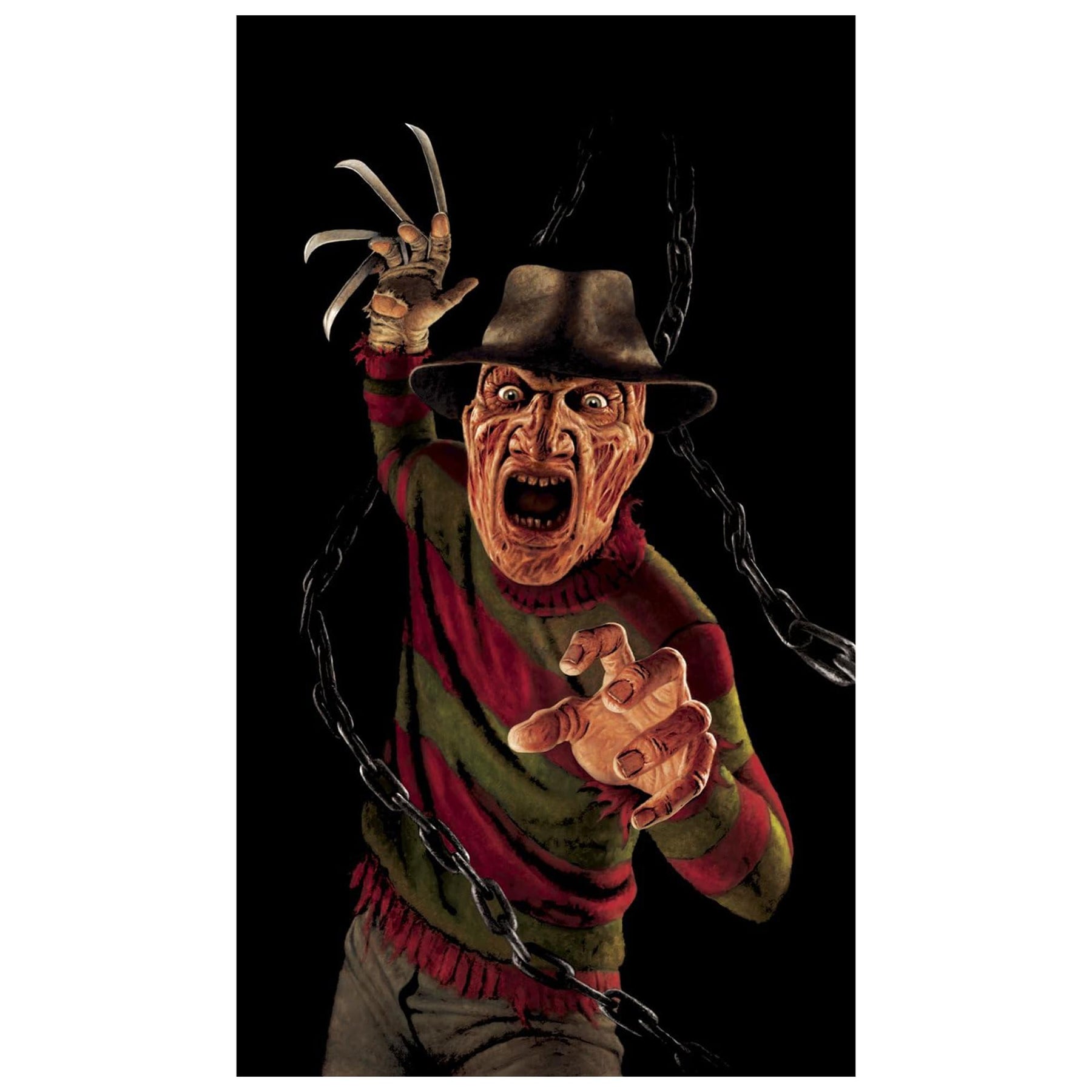 Nigtmare On Elm St Freddy Krueger Full Size Halloween Window Sticker