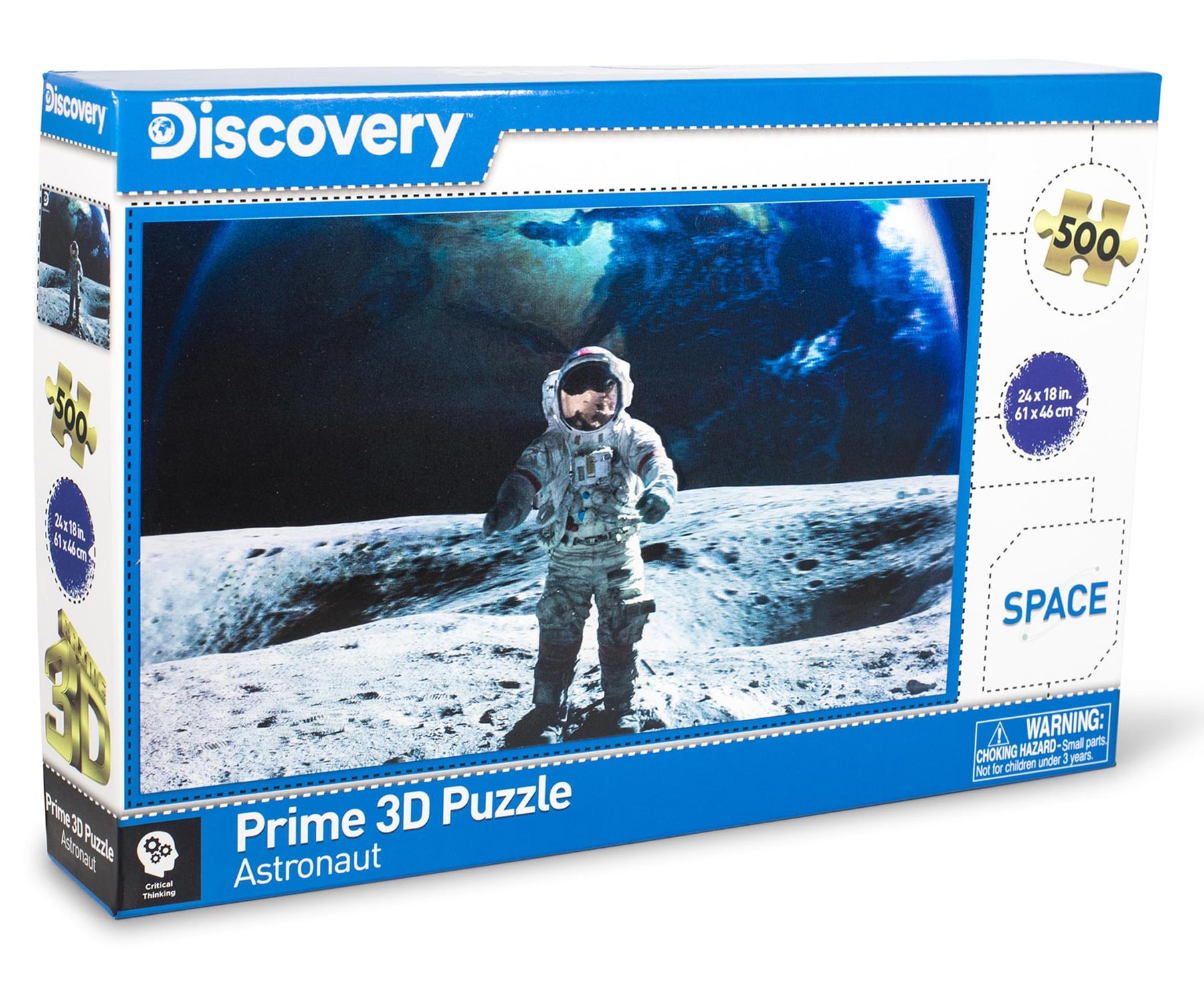 Space Astronaut Super 3D 500 Piece Jigsaw Puzzle For Adults And Kids