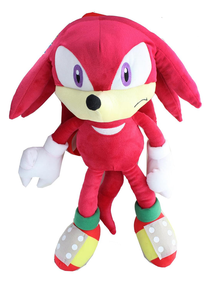 Sonic the Hedgehog Knuckles 18 Inch Plush Backpack | Free Shipping