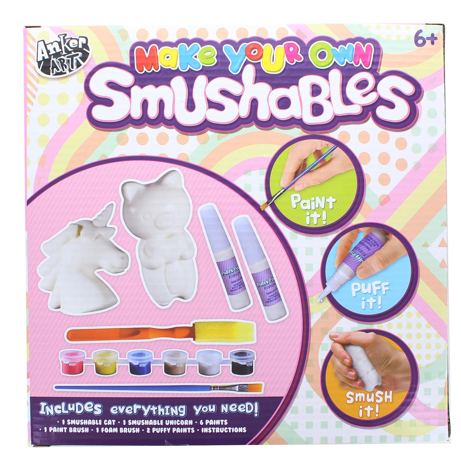 Make Your Own Foam Smushables Activity Kit | Cat and Unicorn