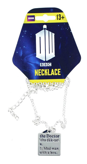 Doctor Who "Mad Man With A Box" Pendant Necklace