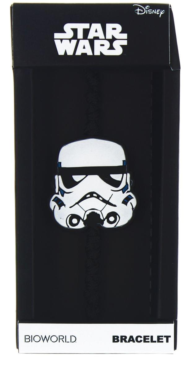 Star Wars Black Rubber Wristband Bracelet: Stormtrooper