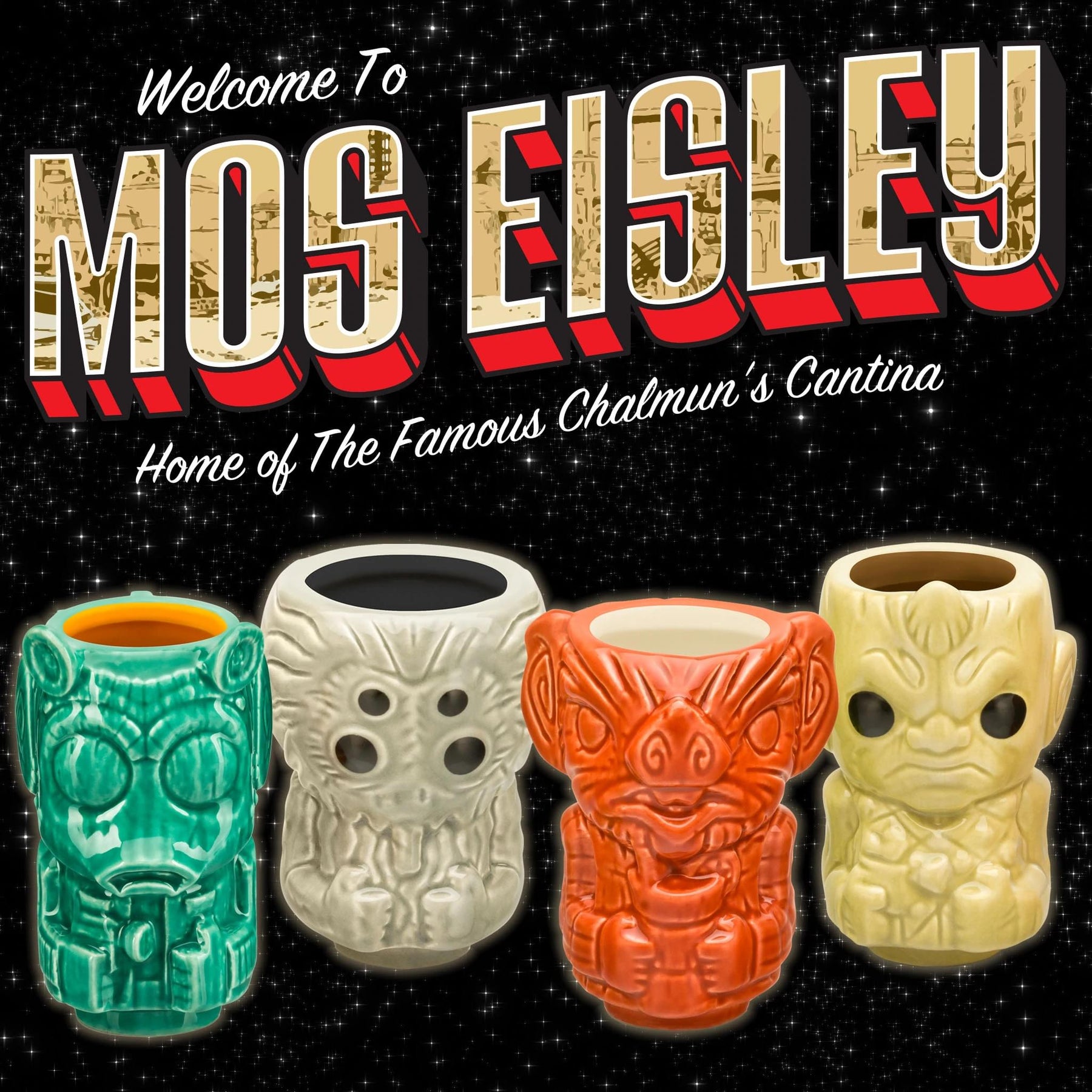 Geek Tikis Star Wars Cantina Series 3-Ounce Mini Muglets | Set of 4