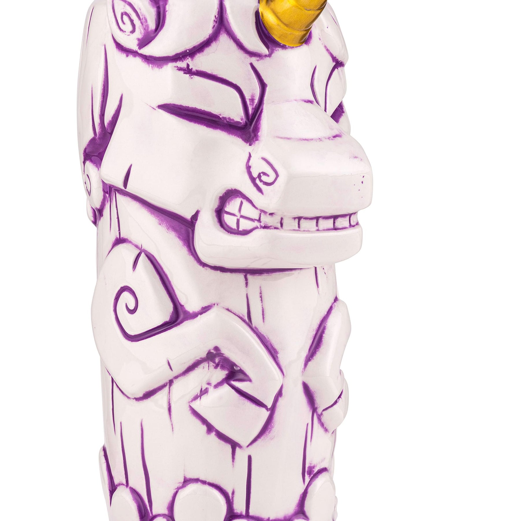 Geeki Tikis White Unicorn Fantasy Mug | Ceramic Tiki Style Cup | Holds 19 Ounces