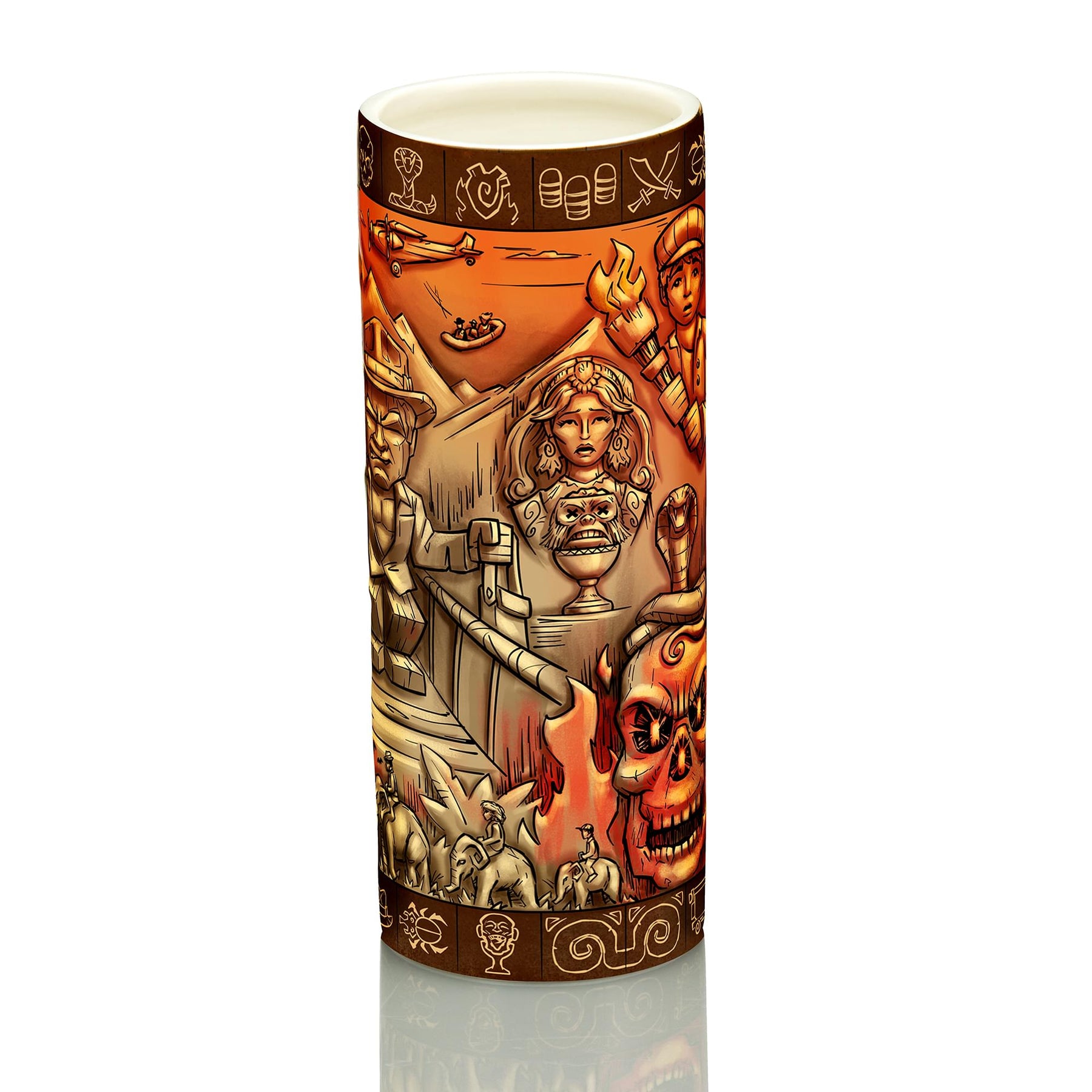 Geeki Tikis Indiana Jones and the Temple Of Doom Scenic Mug | Holds 24 Ounces