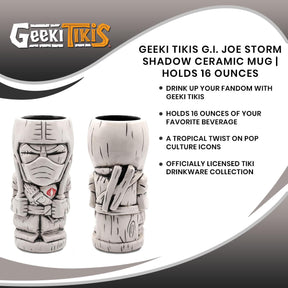 Geeki Tikis G.I. Joe Storm Shadow Ceramic Mug | Holds 16 Ounces