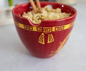 Year Of The Dragon Chinese Zodiac 16-Ounce Ramen Bowl and Chopstick Set