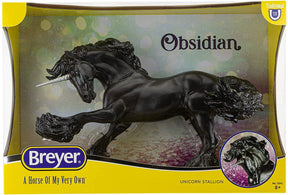 Breyer Traditional 1:9 Scale Model Horse | Obsidian Unicorn Stallion