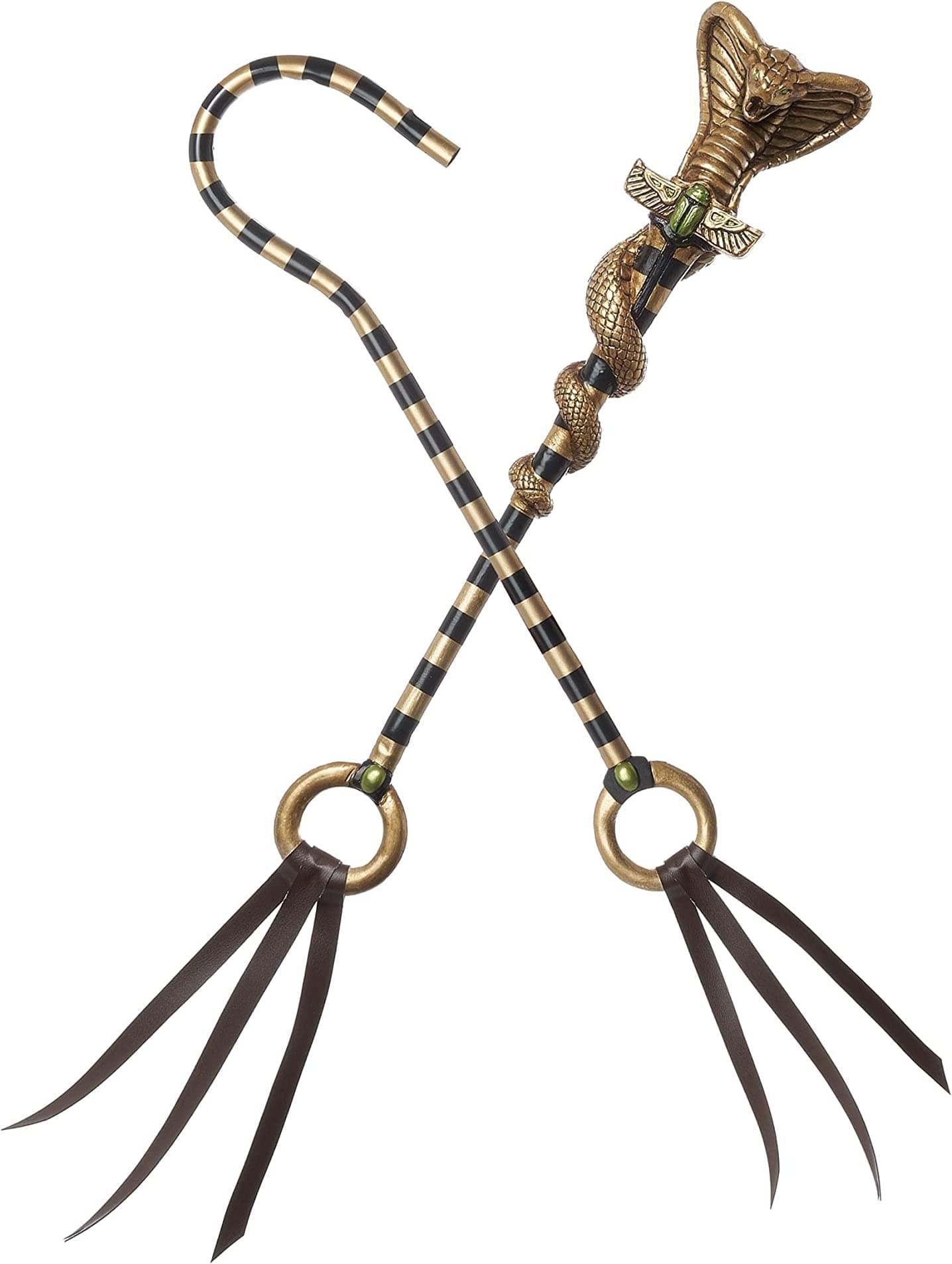 Egyptian Cobra/Pharaoh Scepters Costume Accessory Set