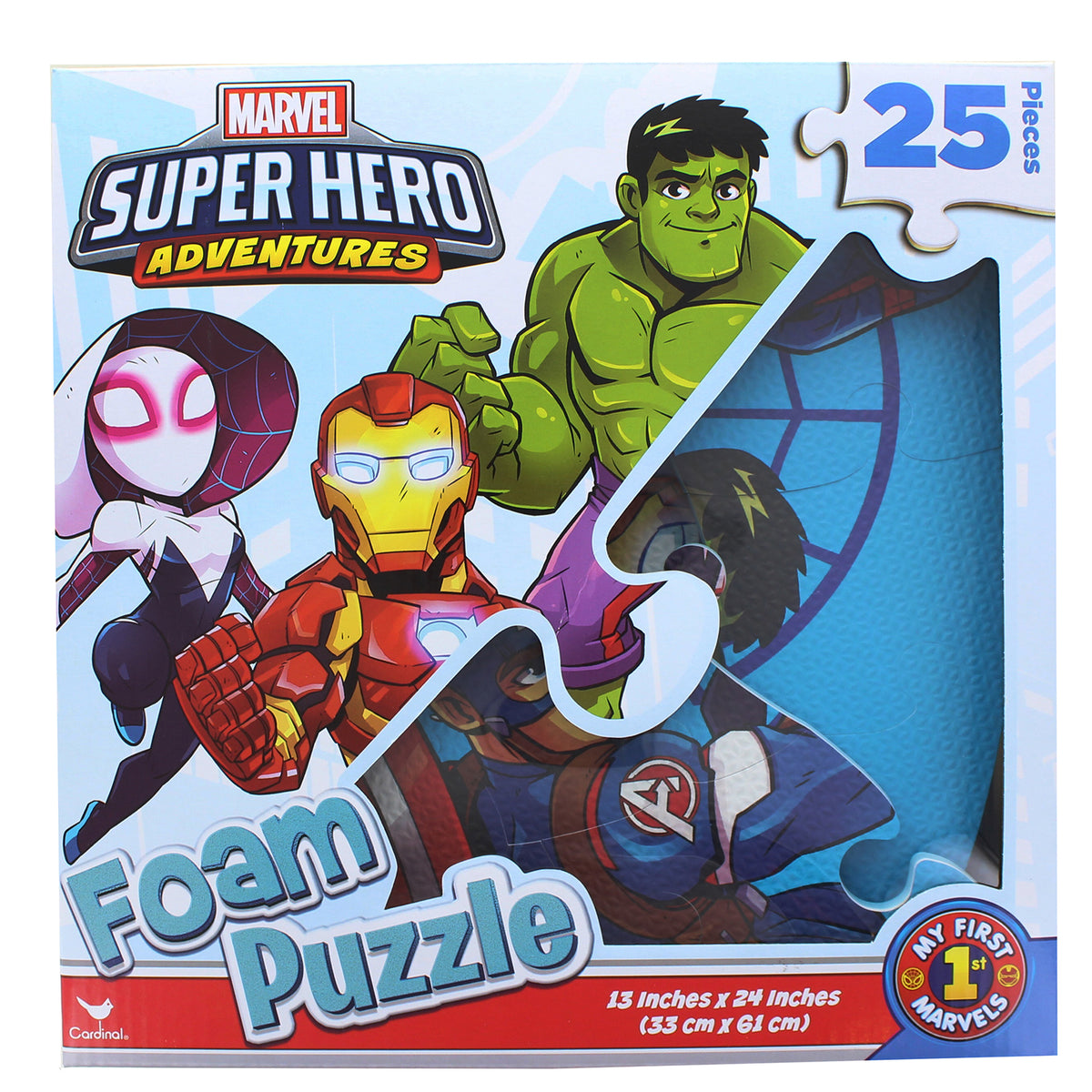 Marvel Super Hero Adventures 25 Piece Foam Jigsaw Puzzle