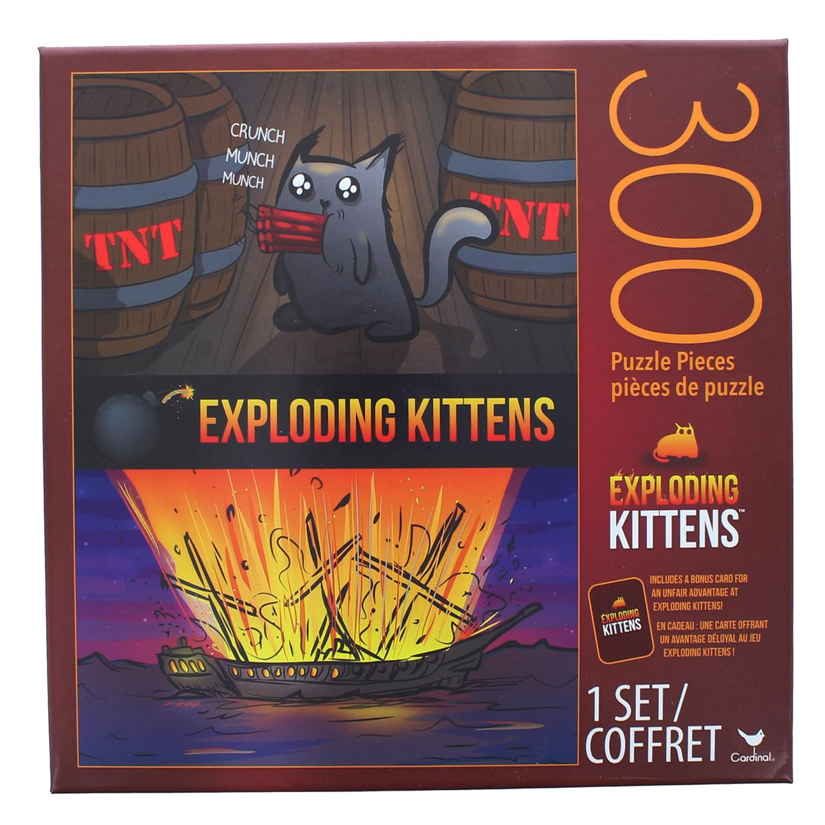 Exploding Kittens TNT 300 Piece Jigsaw Puzzle | Free Shipping