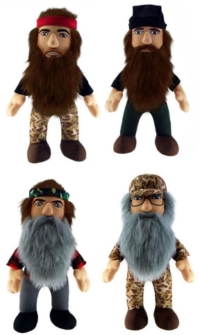 Duck Dynasty 8" Plush With Sound Set Of 4