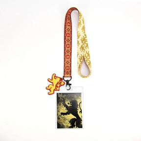 Game of Thrones House Lannister Lanyard w/ PVC Charm