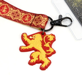 Game of Thrones House Lannister Lanyard w/ PVC Charm