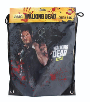 The Walking Dead Daryl Dixon 17-Inch Drawstring Polyester Cinch Bag