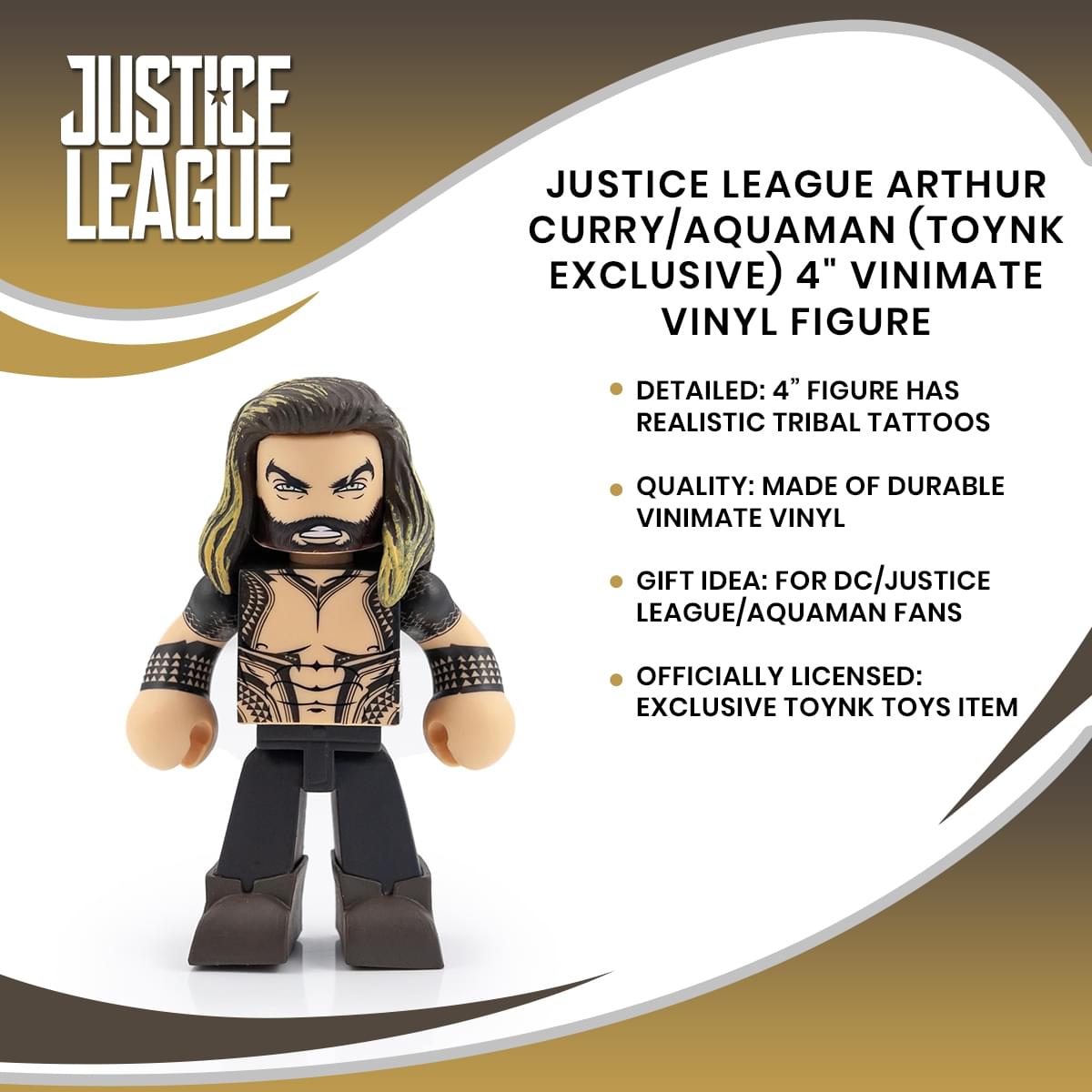 Justice League Arthur Curry/Aquaman (Toynk Exclusive) 4" Vinimate Vinyl Figure