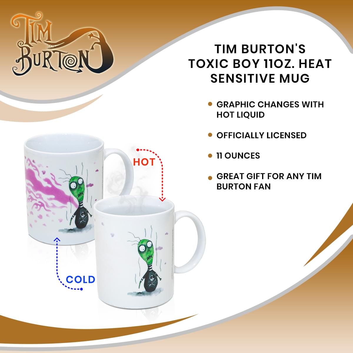 Tim Burton's Toxic Boy 11oz. Heat Sensitive Mug