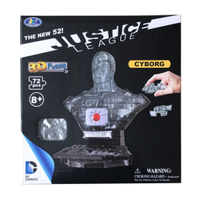 Eaglemoss DC Cyborg 72 Piece 3D Jigsaw Puzzle | Crystal Color