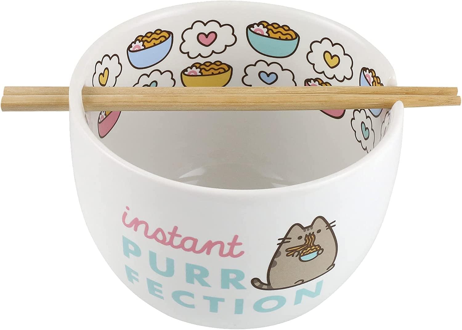 Pusheen Instant Purrfection Ramen Bowl with Chopsticks