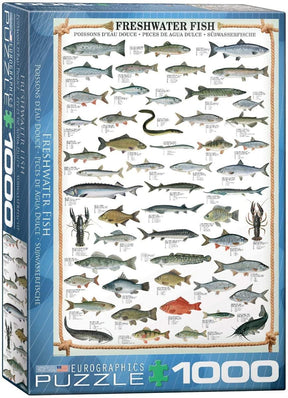 Freshwater Fish 1000 Piece Jigsaw Puzzle