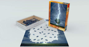 Lighting Striking Tree 1000 Piece Jigsaw Puzzle