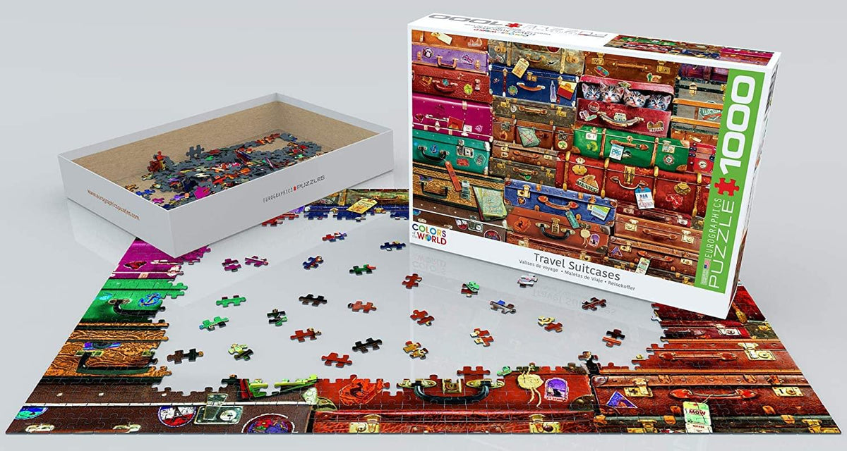 Travel Suitcases 1000 Piece Jigsaw Puzzle | Free Shipping