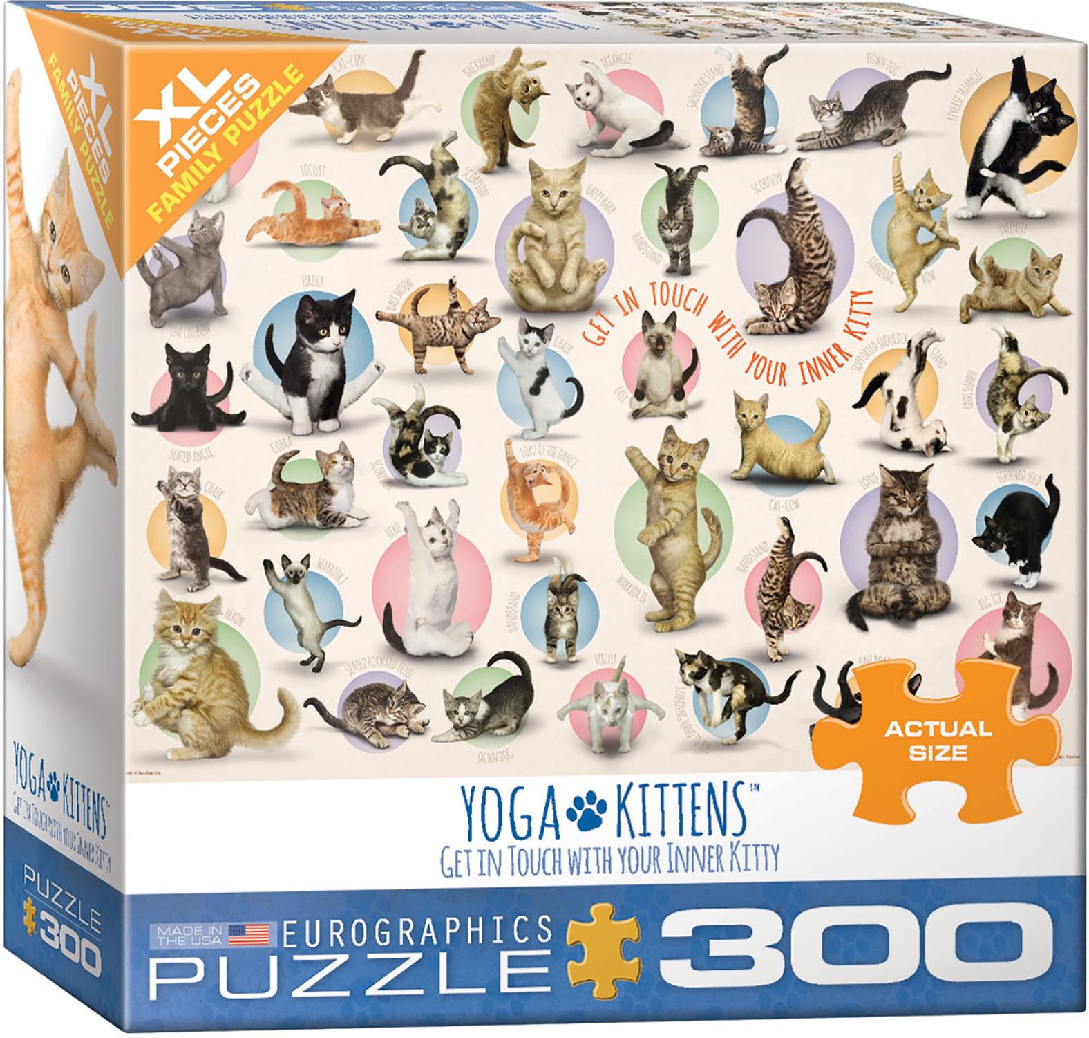 Yoga Kittens 300 Piece XL Jigsaw Puzzle