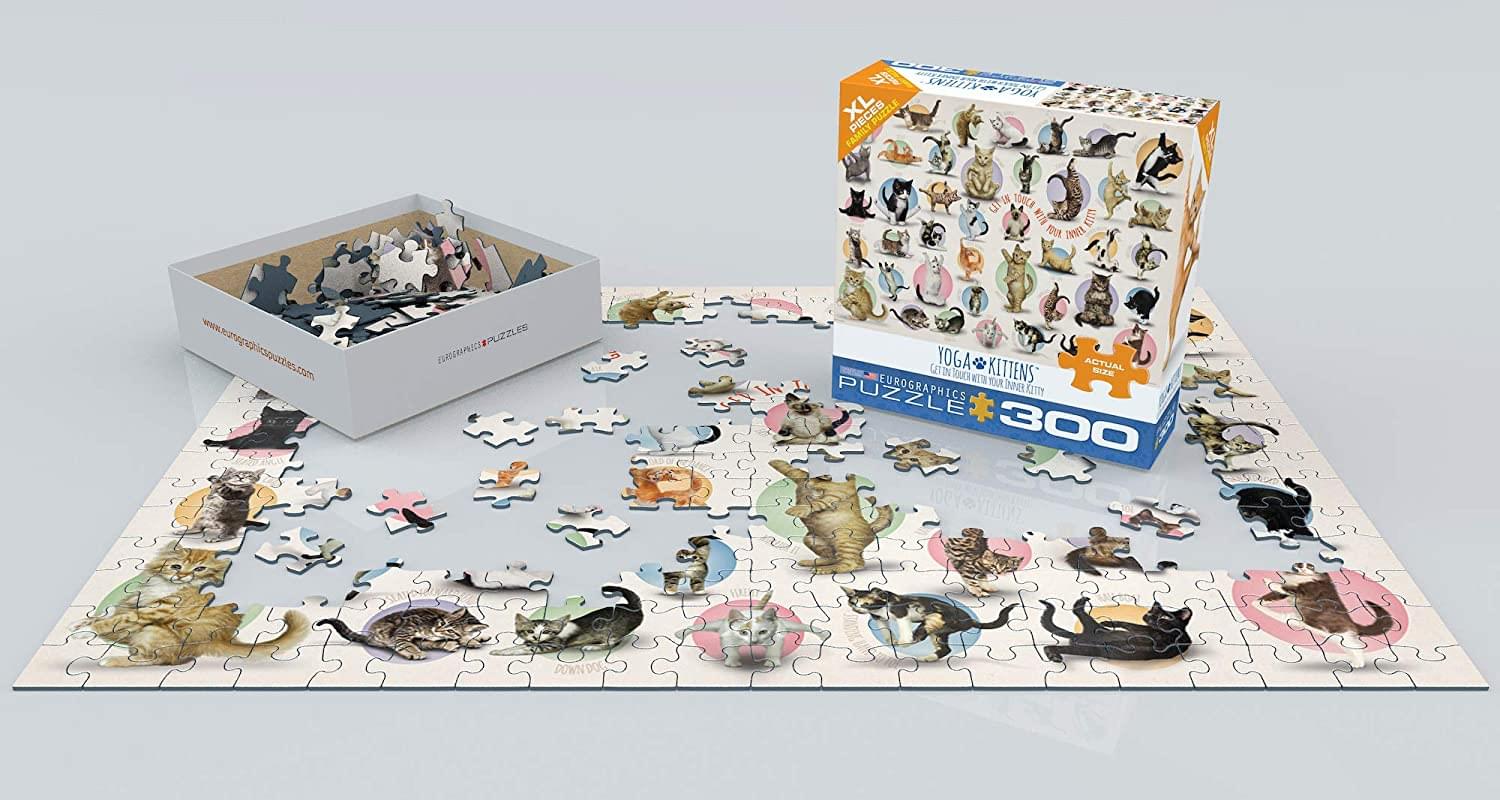 Yoga Kittens 300 Piece XL Jigsaw Puzzle