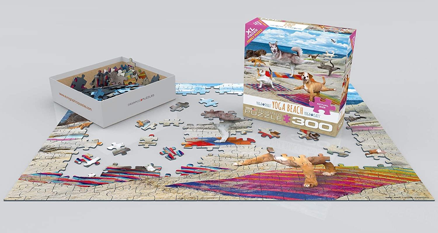 Yoga Beach 300 Piece XL Jigsaw Puzzle