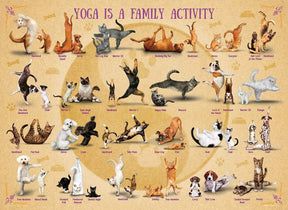 Yoga is a Family Activity 500 Piece Jigsaw Puzzle