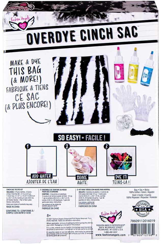 Fashion Angels Overdye Cinch Sak DIY Tie Dye Kit