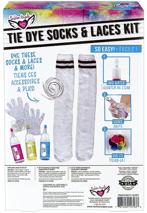 Fashion Angels Tie Dye Socks & Laces Kit